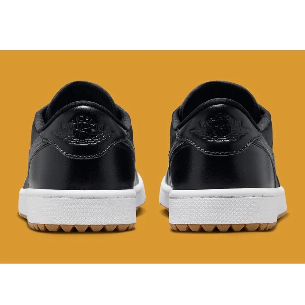 Nike Air Jordan 1 Low Golf Black Gum Medium Brown DD9315-003 Mens Sneakers SZ 7